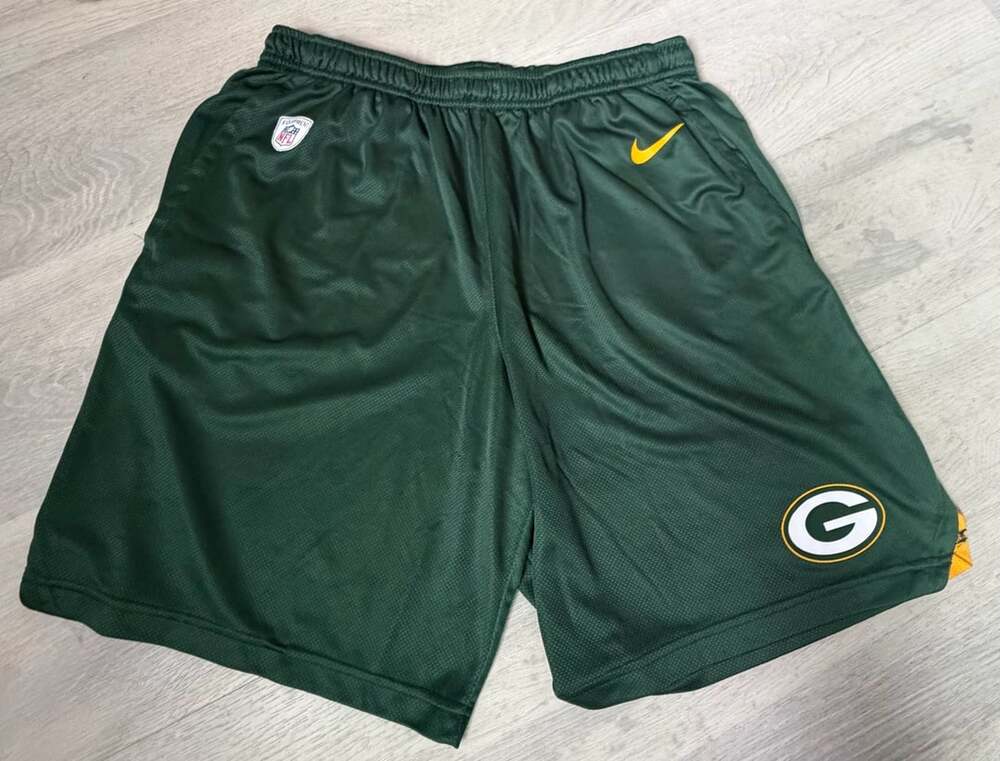Nike Green Bay Packers NFL Training Dri-FIT Shorts Size L Green